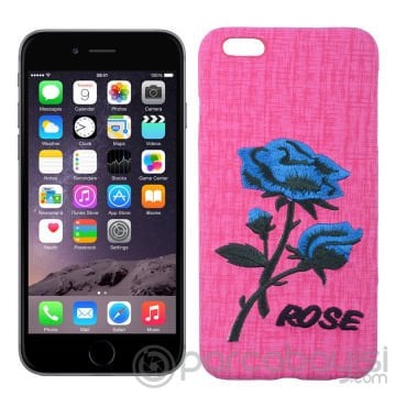 Ally Apple İphone 6, 6s Plus Gül El İşlemeli Pc Kılıf