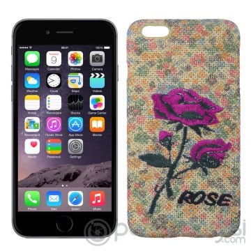 Ally Apple İphone 6, 6s Plus Gül El İşlemeli Pc Kılıf
