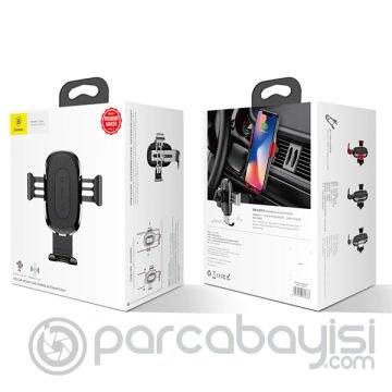 Baseus Wxyl-01 Araç İçi Telefon Tutucu ve Kablosuz Şarj Aleti