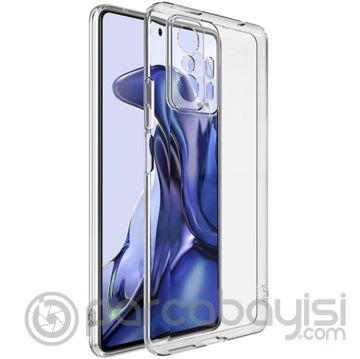 Ally Xiaomi 11T - 11T Pro 5G Kılıf Kamera Korumalı Ultra İnce Şeffaf Silikon Kılıf