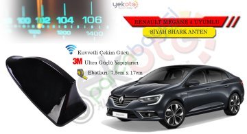Renault Megane 4 Uyumlu Siyah Shark Anten Köpek Balığı Anten