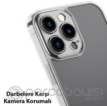Baseus Frosted Glass iPhone 13 Pro 6.1inch Shockproof Koruyucu Kılıf