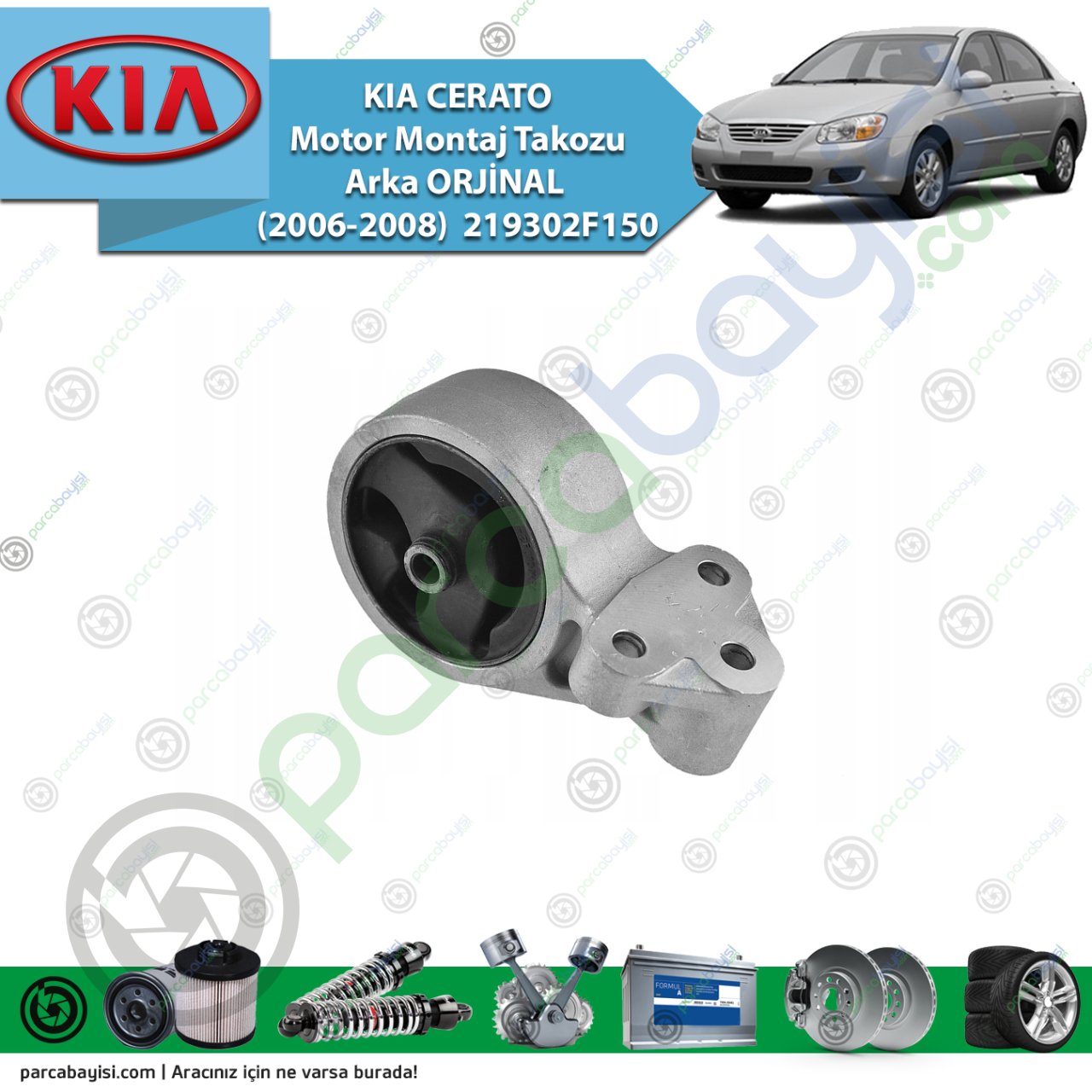 Kia Cerato Motor Takozu Arka Orijinal | (2004-2006) 219302F100