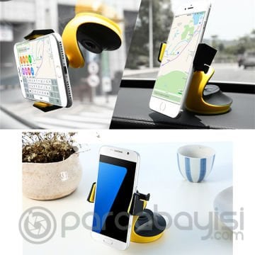 FLOVEME Otomatik Vakumlu Cep Telefonu Araba-Araç Tutucu