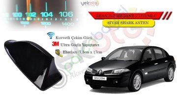 Renault Megane 2 Uyumlu Siyah Shark Anten Köpek Balığı Anten