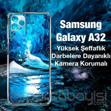 ALLY Samsung Galaxy A32 Ultra İnce Soft TPU Şeffaf Silikon Kılıf