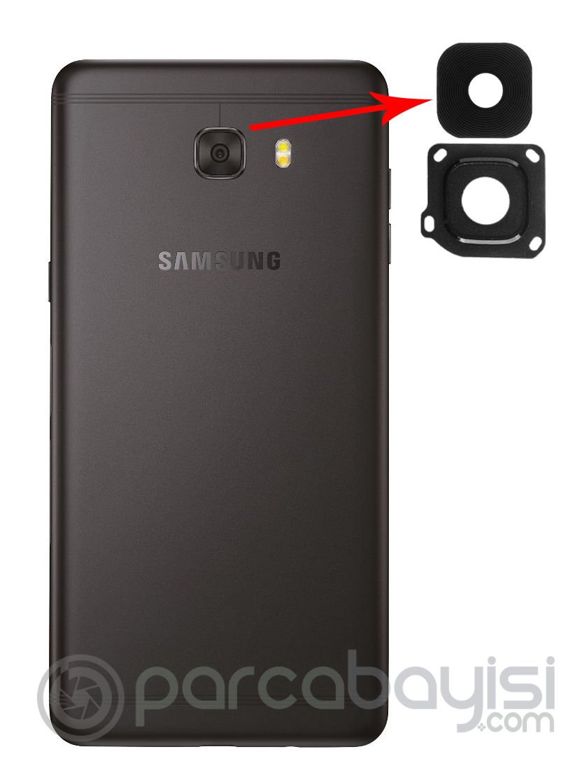 Ally Samsung Galaxy C9 Pro İçin Kamera Lens Kapağı Full
