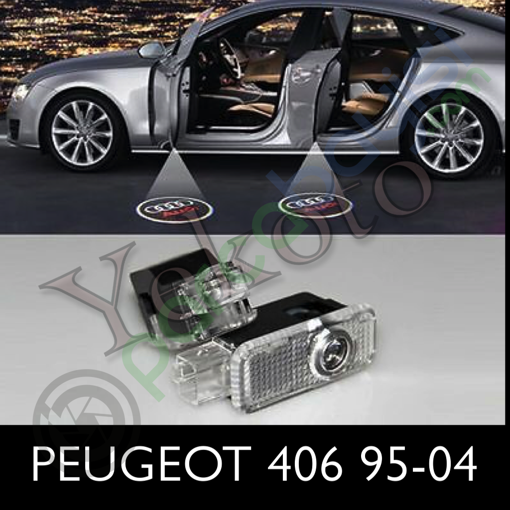 Peugeot 406 Araca Özel Kapı Logo Aydınlatma 1995-2004