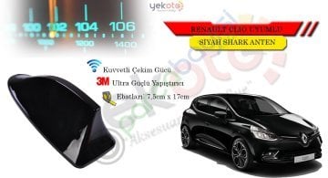 Renault Clıo Uyumlu Siyah Shark Anten Köpek Balığı Anten