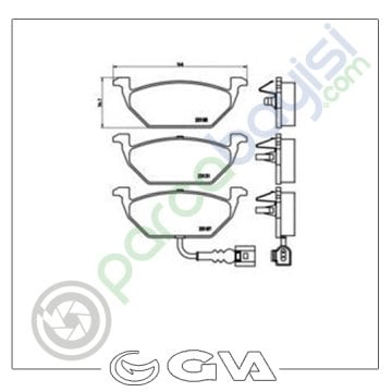 Volkswagen Bora Ön Balata Seti 1997 Sonrası 1J0698151G-1K0698151F-6R0698151A