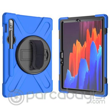 ALLY GALAXY TAB S8 Plus S7 Plus S7 FE T970 T975 T976 Kılıf Shockproof 3 Katmanlı Standlı Zırh Kılıf