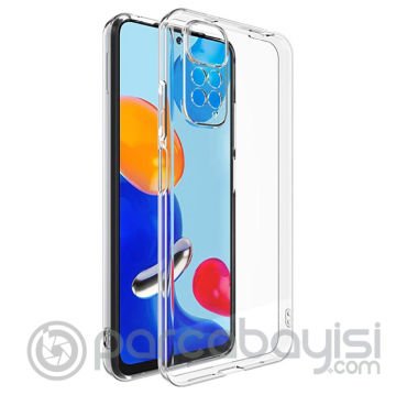 Ally Xiaomi Redmi Note 11 Pro 4G Kılıf Kamera Korumalı Ultra İnce Şeffaf Silikon Kılıf