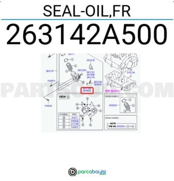 Keçe Yağ Ön Orjinal | 263142A500