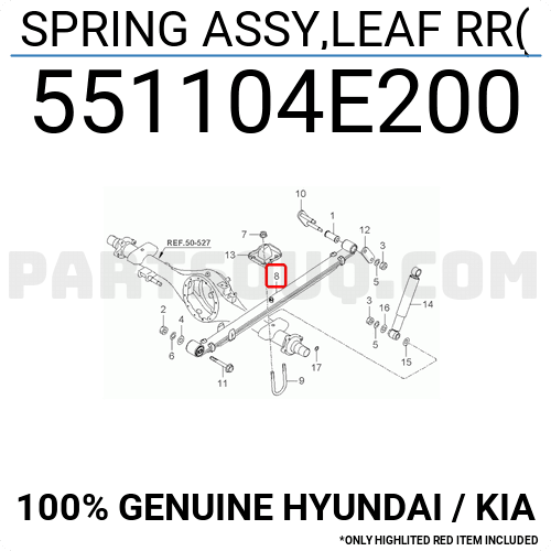 Kia Bongo Arka Makas Orjinal | 551104E200