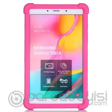 Ally SM Galaxy Tab A 8.0 (2019) T290-T295 Kılıf Standlı Silikon Kılıf