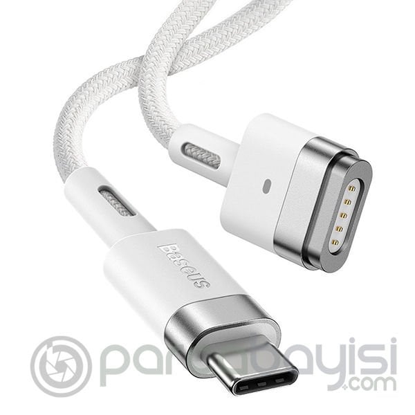 Baseus Zinc Manyetik T Uçlu 60W Macbook Hızlı Şarj Güç Kablosu 2m