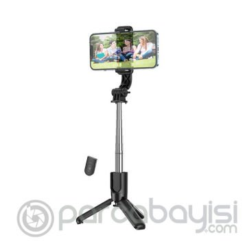 HOCO K17 Bluetooth Uzaktan Kontrol Selfie Çubuğu Tripod Mini Canlı Yayın Standı