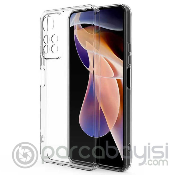 Ally Xiaomi Redmi Note 11 Pro 5G Kılıf Kamera Korumalı Ultra İnce Şeffaf Silikon Kılıf