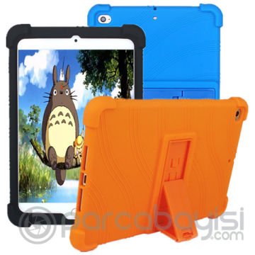 Ally İPad Mini 5-Mini 4 Shockproof Kılıf Standlı Silikon Kılıf