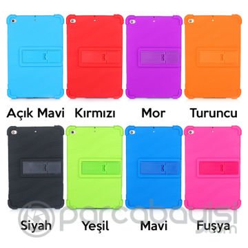 Ally İPad Mini 5-Mini 4 Shockproof Kılıf Standlı Silikon Kılıf