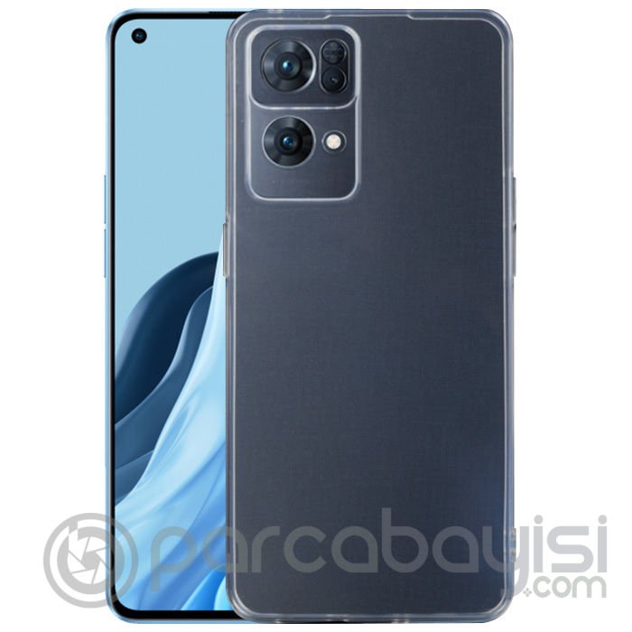 Ally OPPO Reno 7 Pro Kılıf Kamera Korumalı Ultra İnce Şeffaf Silikon Kılıf