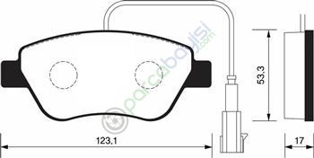 Fiat Nemo Ön Balata Seti 55175317-55174420