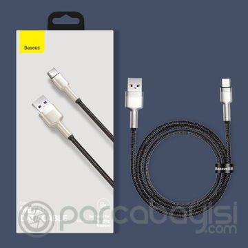 Baseus Cafule 66W Metal USB to Type-C Hızlı Şarj Kablosu 100cm