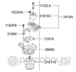 Kia Picanto Motor Askı Braketi Orjinal | 2181007200