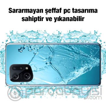 Ally OPPO Find X5 Kılıf Kamera Korumalı Ultra İnce Şeffaf Silikon Kılıf