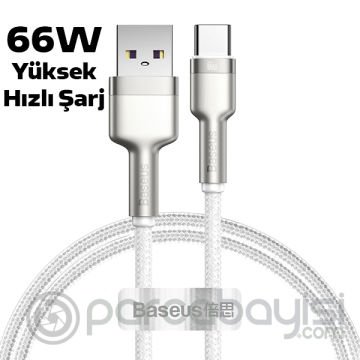 Baseus Cafule 66W Metal USB to Type-C Hızlı Şarj Kablosu 200cm