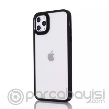 Ally iPhone 12 Pro Max 6.7inç Kılıf Parlak Renkli Çerçeveli Ultra Lüx TPU Silikon Kılıf