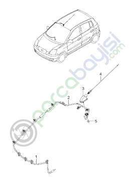 Kia Picanto Anten Alt Kısım Orjinal | 9621007010
