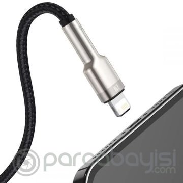 Baseus Cafule Series Metal USB to iPhone Lightning Şarj ve Data Kablosu 2.4a 1m