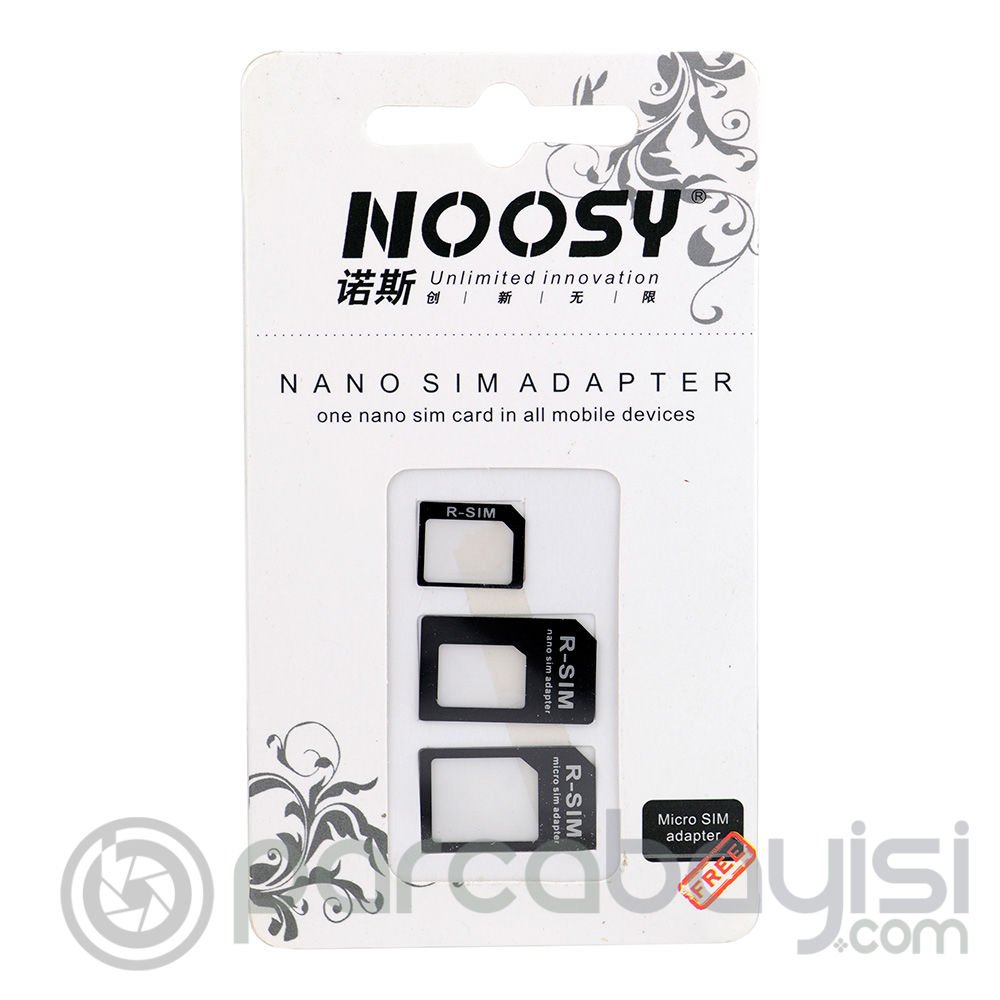 Noosy Nano Ve Micro Sim Kart Adaptörü