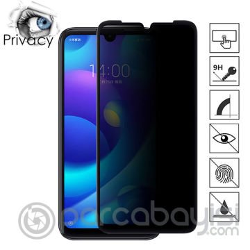 Xiaomi Mi Play 3d Privacy Gizlilik 3d Full Kırılmaz Cam Koruyucu Anti-Spy