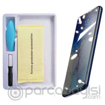 SM Galaxy S20 Ultra Full Uv Liquid+uv Işık 3d Kırılmaz Cam Ekran Koruyucu