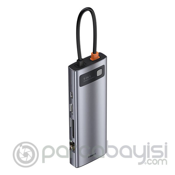 Baseus Metal Gleam Series 100W 9 in1 Type-C HUB Adaptör Çoklayıcı