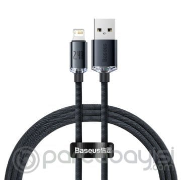 Baseus Crystal Shine Series USB to iPhone Lightning Hızlı Şarj ve Data Kablosu 2.4A 1.2m