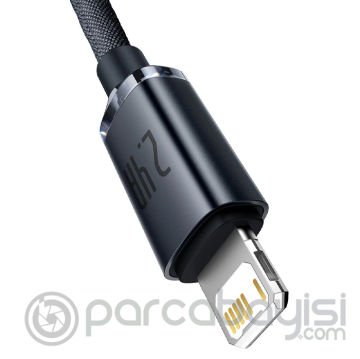 Baseus Crystal Shine Series USB to iPhone Lightning Hızlı Şarj ve Data Kablosu 2.4A 1.2m