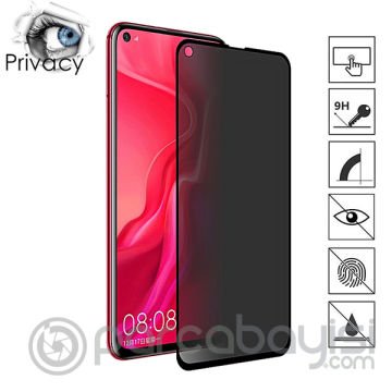 Huawei Nova 4,V20 3d Privacy Gizlilik 3d Full Kırılmaz Cam Koruyucu Anti-Spy