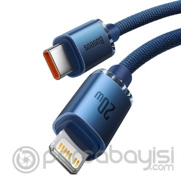 Baseus Crystal Shine Series 20W Type-C to iPhone Lightning Hızlı Şarj ve Data Kablosu 1.2m