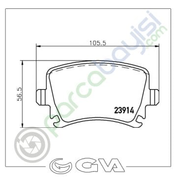 Volkswagen Caddy Arka Balata Seti 3C0698451D-1K0698451G