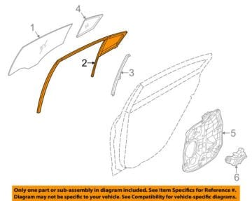 Cerato Arka Cam Klavuzu Sol Orjinal | 83531A7000