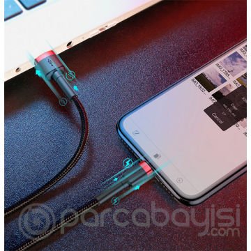 Baseus Cafule İPhone 14-13 12- 11 Usb Şarj Kablosu 1metre