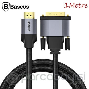 Baseus 4KHD DVI HDMİ- DVİ Dönüştürücü Adaptörü PS4 PC HDTV Projektör 1metre
