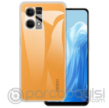 Ally OPPO Reno 7 4G Kılıf Kamera Korumalı Ultra İnce Şeffaf Silikon Kılıf