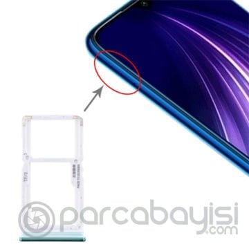 Xiaomi Redmi Note 8 Pro Sim Hafıza Kart Kapağı Tutucu