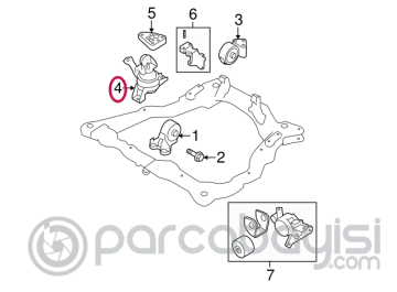 Kia Cerato Motor Askı Sağ Yağlı Takoz Orjinal | 218102F751