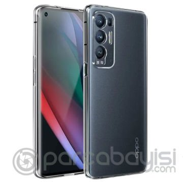 Ally OPPO Find X3 NEO Kılıf Kamera Korumalı Ultra İnce Şeffaf Silikon Kılıf