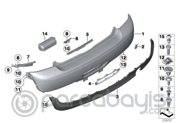 MINI ARKA SİS FAR KAPLAMA ORJİNAL | 51127260580